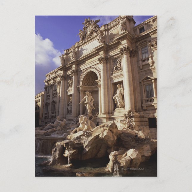 Trevi Fountain, Rom, Italien Postkarte (Vorderseite)
