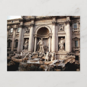 Trevi Fountain Rom Italien Reisen Feiertagspostkarte