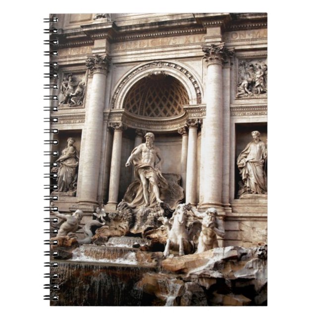 Trevi Fountain Rom Italien Reisen Notizblock (Vorderseite)