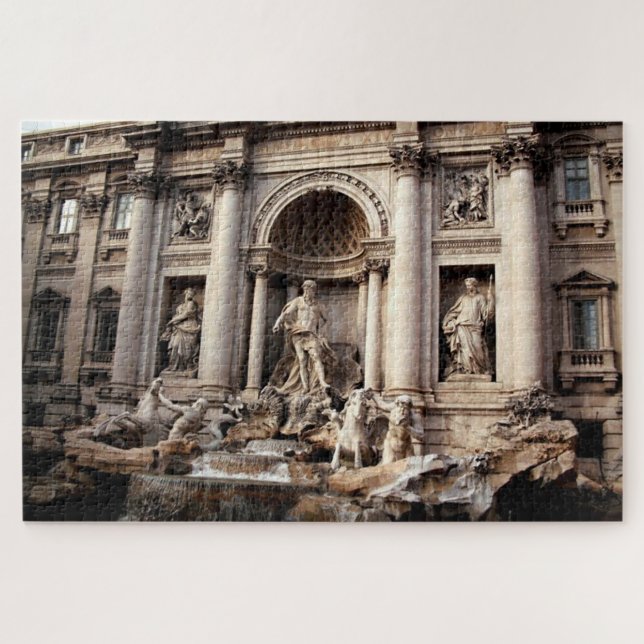 Trevi Fountain Rom Italien Reisen Puzzle (Horizontal)