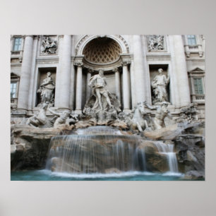 Trevi Fountain Rom Poster