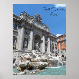 Trevi Fountain - Rom Poster