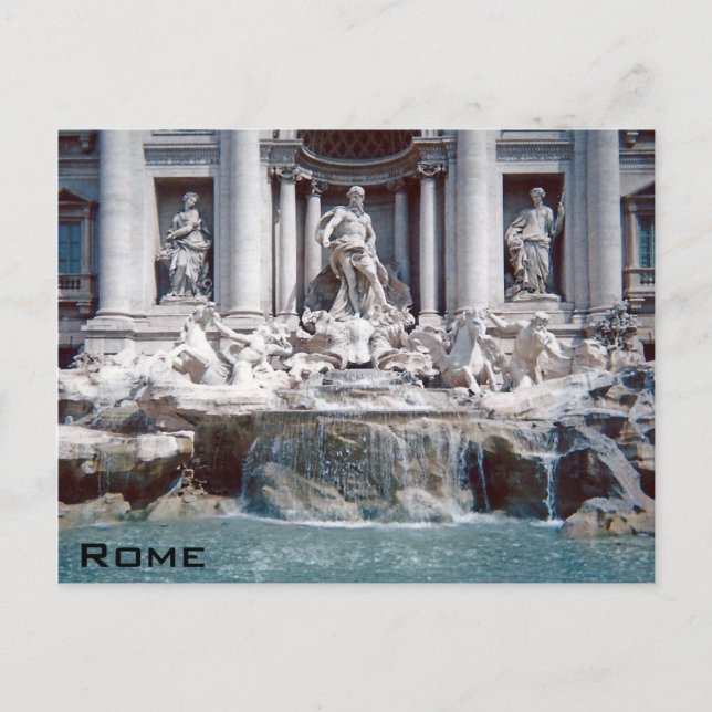 Trevi Fountain Rom Postkarte (Vorderseite)