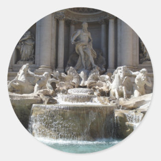 Trevi Fountain Runder Aufkleber