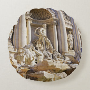 Trevi Fountain Rundes Kissen