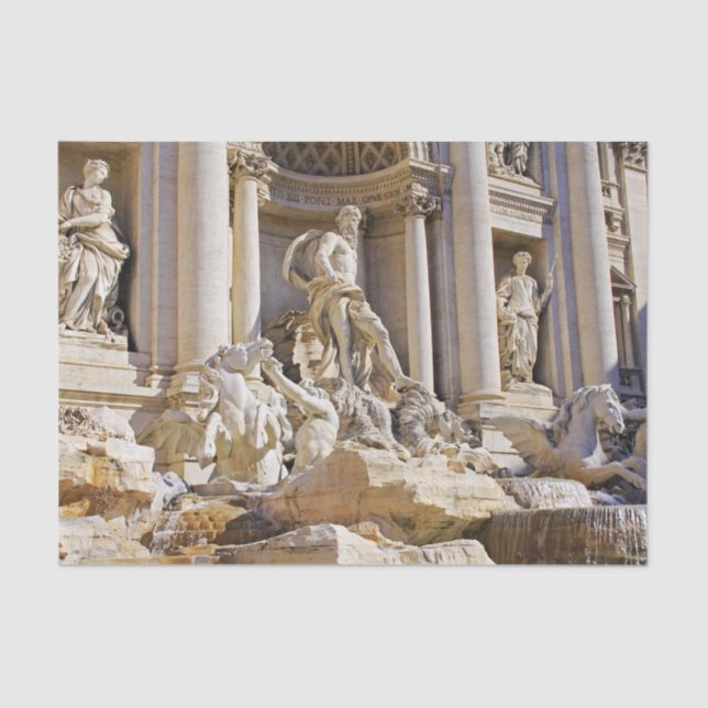 Trevi Fountain Seidenpapier (Vorderseite)