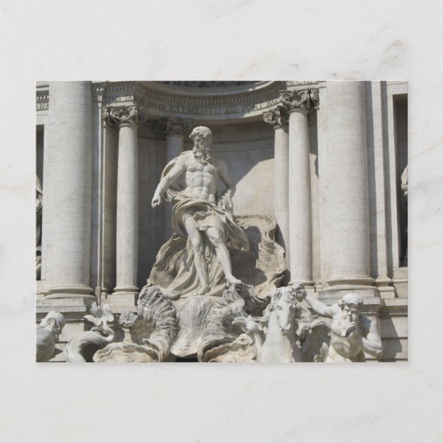 Trevi Fountain Statue Postkarte (Vorderseite)