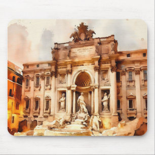Trevi Fountains, Italien Rom Mousepad
