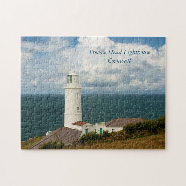 Trevose Hauptleuchtturm Cornwall England Puzzle (Horizontal)