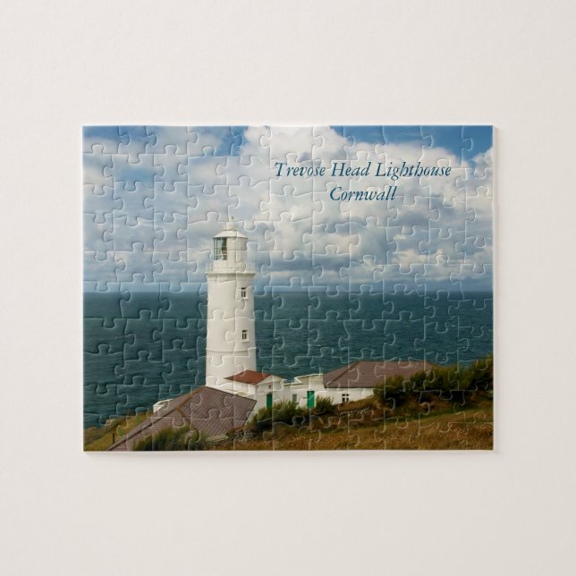 Trevose Hauptleuchtturm Cornwall England Puzzle (Horizontal)