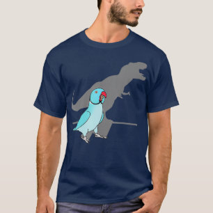Trex Blue Indischer Ringneck Pet Birb Mem Papagei T-Shirt