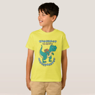 TREX Crushing Kindergarten - Schul-Dino-Design T-Shirt