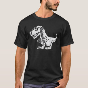 Trex Dinosaur Ice Hockey Niedlich Player Goalie Me T-Shirt