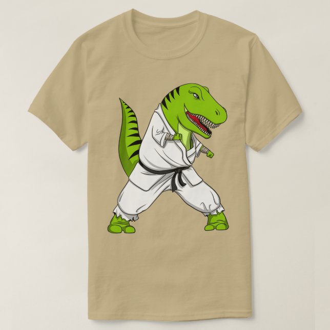TRex Dinosaur Karate T-Shirt (Design vorne)