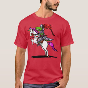 TRex Dinosaur Knight Riding Unicorn T-Shirt