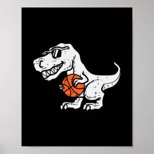 Trex Dinosaur Skelett Süßer Sport Kleinkind Spiele Poster