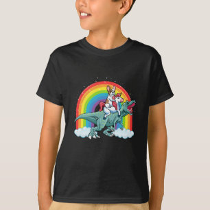 Trex Dinosaurier Französischer Bulldog Unicorn Re T-Shirt