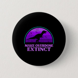 Trex Dinosaurier Lila machen Überdosierung Aussche Button