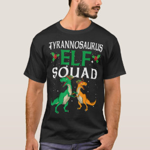 TRex Elf Squad Rex Dinosaurier Matching Family Chr T-Shirt