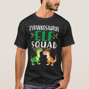 TRex Elf Squad Rex Dinosaurier Matching Family Chr T-Shirt