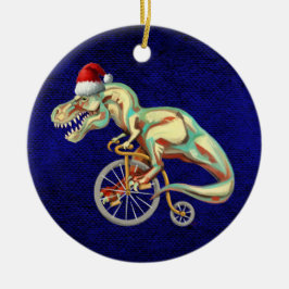 TRex Fahrrad Keramik Ornament