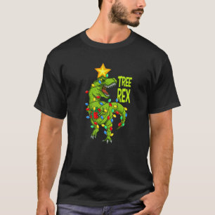 Trex Funny Retro Weihnachts-Dino Vater T-Shirt