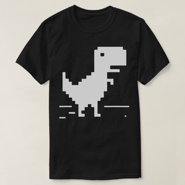 TRex Geek Dinosaur Pixel Art Web Developer Nerd T-Shirt (Design vorne)