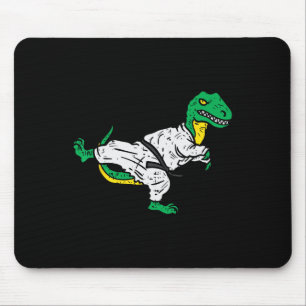 Trex Karate Taekwondo Schwarzgurt Lustiger Dinosau Mousepad
