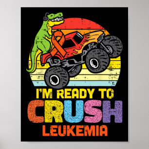 Trex Monster LKW Bereit zur Zerschlagung der Leukä Poster