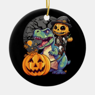 Trex Pumpkin Dinosaur Halloween Kids Mummy Zombie Keramik Ornament