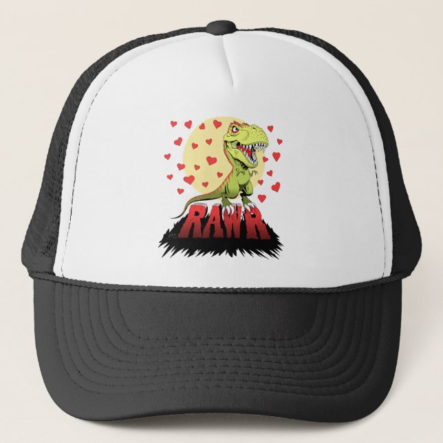 Trex Rawr Truckerkappe (Vorderseite)