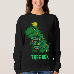 Trex Rex Funny Niedlich Retro Weihnachtsfest Sweatshirt
