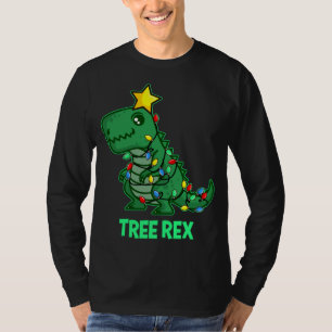Trex Rex Funny Niedlich Retro Weihnachtsfest T-Shirt