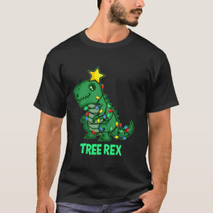 Trex Rex Funny Niedlich Retro Weihnachtsfest T-Shirt