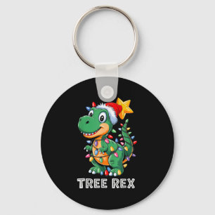 Trex Rex Funny Xmas T Rex Christmas Dinosaur Boys Schlüsselanhänger