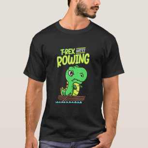 Trex Rudern Inspiriert Tyrannosaurus Schwimmrelais T-Shirt