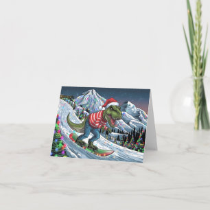TRex Snowboard in den psychedelischen Farben Karte