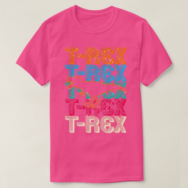TRex Tyrannosaurus Dino Dinosaurier T-Shirt (Design vorne)