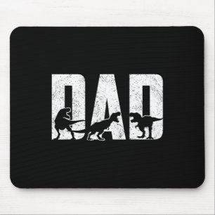 Trex Vater Dinosaur Lover Coolen Vintagen Mens Fat Mousepad