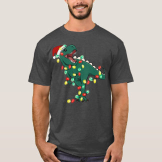 TRex Weihnachtsbeleuchtung T-Shirt