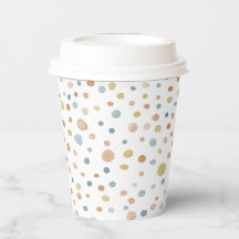 Trey Confetti Wasserfarbe Dots Paper Cup