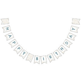 Trey Confetti Watercolor Dots Bunting Flag Wimpelkette