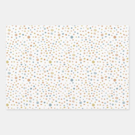 Trey Confetti Watercolor Dots Wrapping Paper Geschenkpapier Set