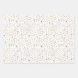 Trey Confetti Watercolor Dots Wrapping Paper Geschenkpapier Set
