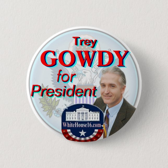 Trey Gowdy für Präsidenten Great Seal Button (Vorderseite)