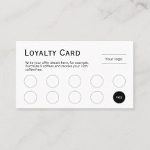 Treyalty Card, sauber und einfach, beruflich