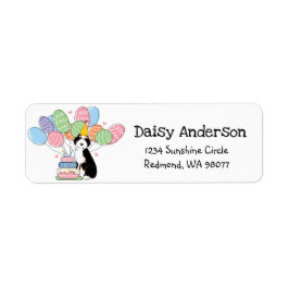 Tri Aussiedoodle Birthday Party Rücksendeadresse