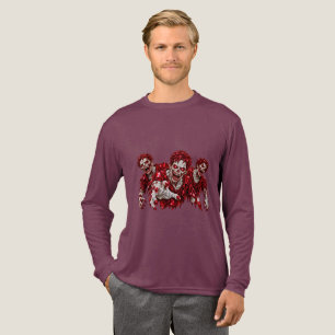 Tri-Blend-Langarmshirt, einfarbig Schwarz, Klein Tri-Blend Shirt