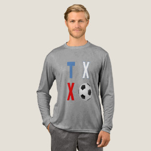 Tri-Blend-Langarmshirt grau TEXAS SPORT Tri-Blend Shirt