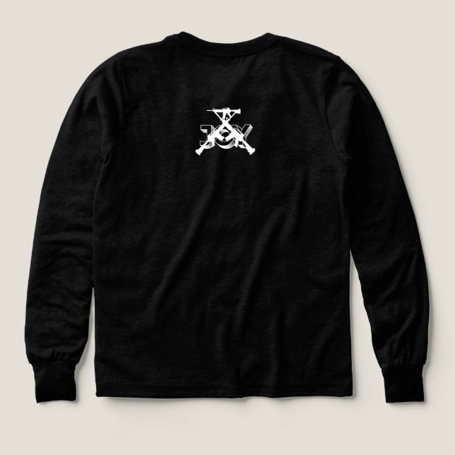 Tri-blend Long Sleeve Shirt (Design Rückseite)